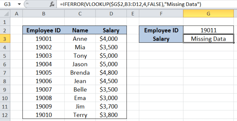 VLOOKUP with Table Array 5 Best Practices Excelchat