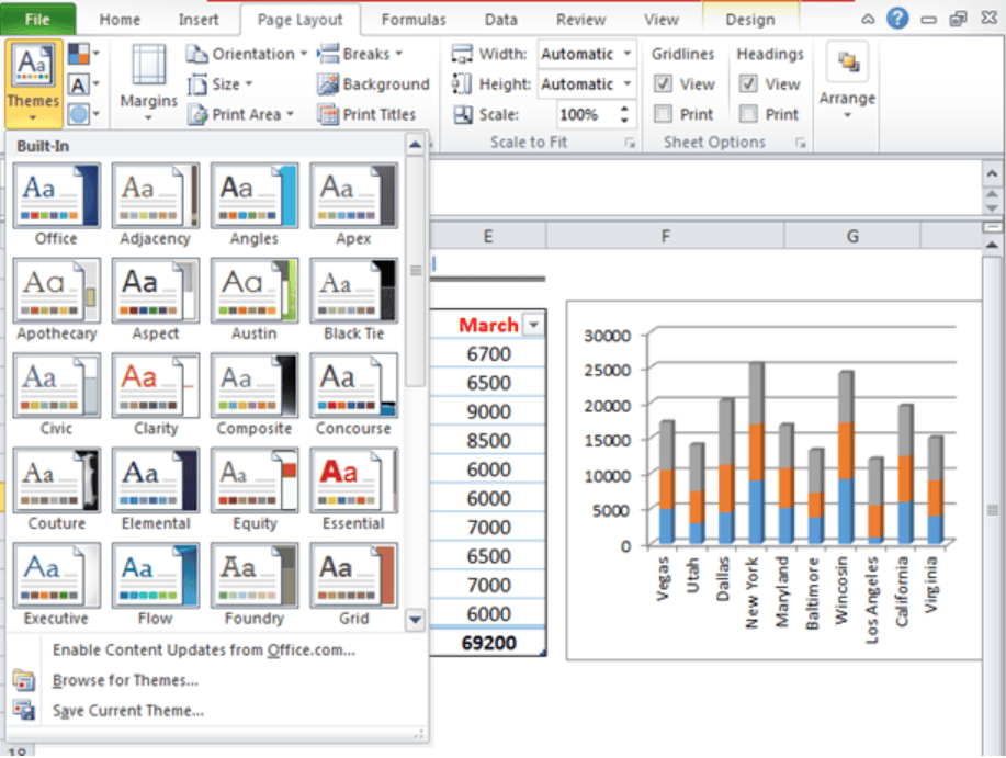 How to Apply Themes in Excel Excelchat Excelchat
