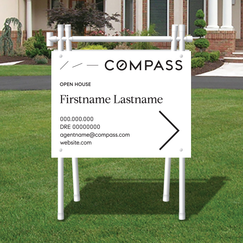 Open House Signs for Compass Dee Sign®