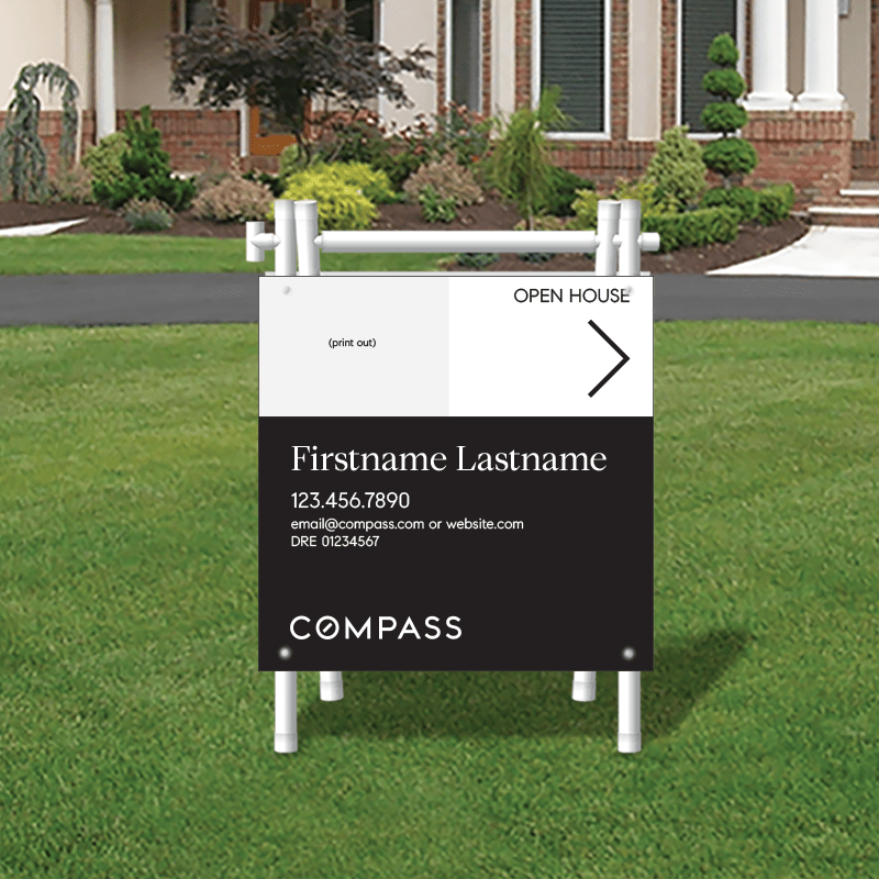 Open House Signs for Compass Dee Sign®