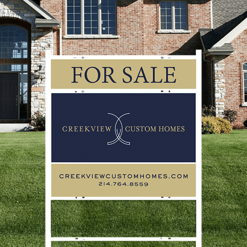 Custom Metal Frame Real Estate Yard Signs Dee Sign®