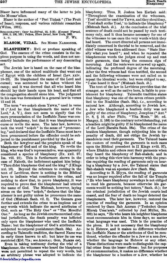 BLASPHEMY