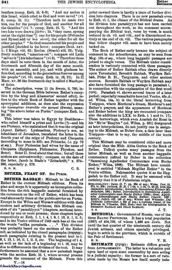 ESTHER, APOCRYPHAL BOOK OF