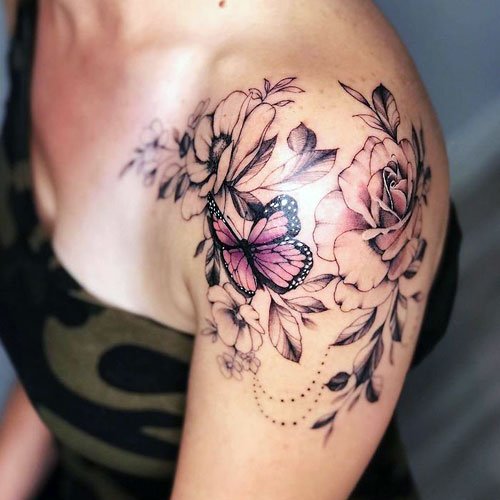 150 The Best Shoulder Tattoos for Women TheBrooklynFashion
