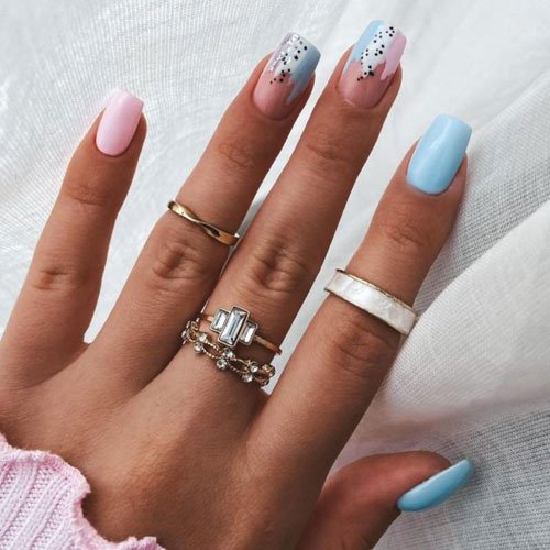 101 Light Blue Nails TheBrooklynFashion