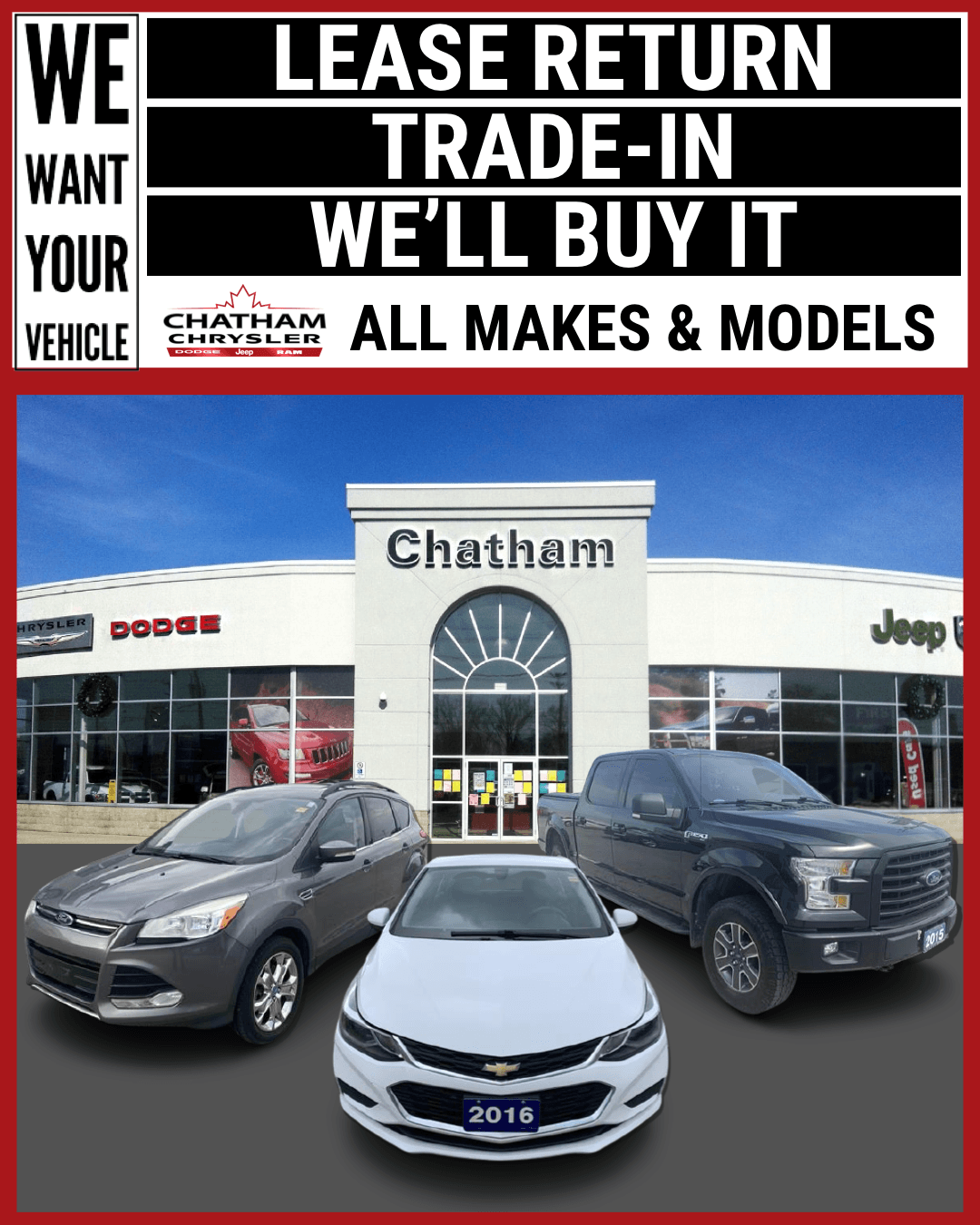 Chatham Chrysler: New & Used Dodge, Jeep Dealer | Chatham, ON.