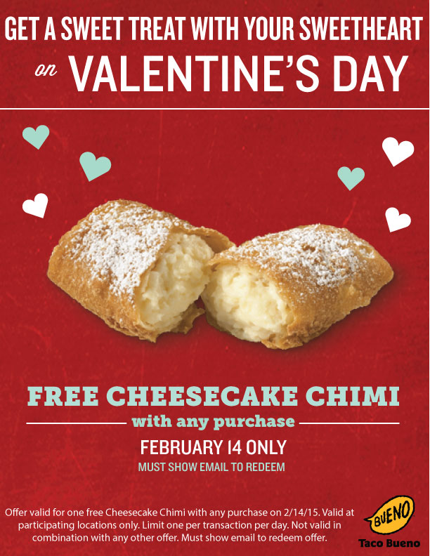 EXPIRED Free Chimi at Taco Bueno EatDrinkDeals