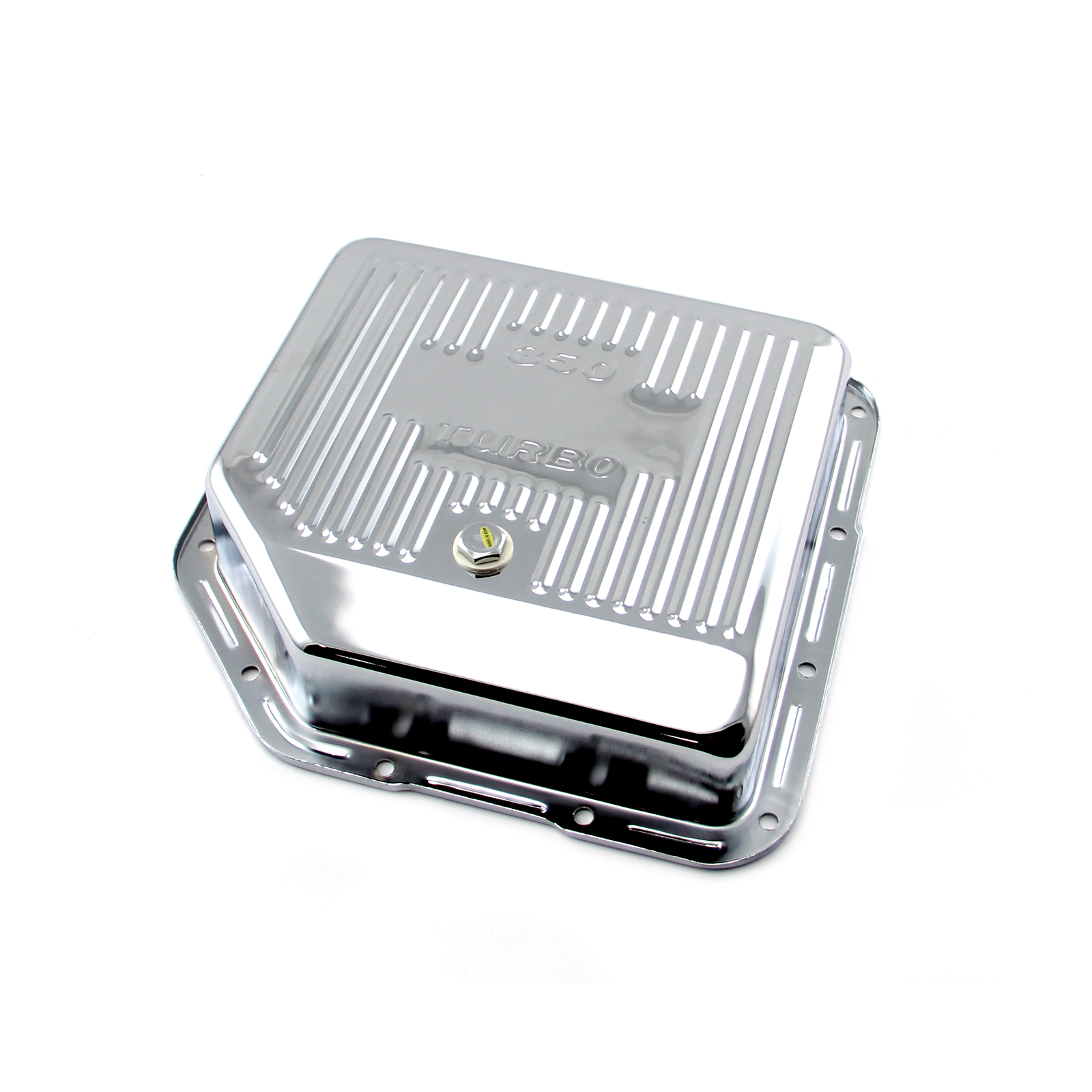 Turbo TH350 Deep Transmission Oil Pan Chrome Finned eBay