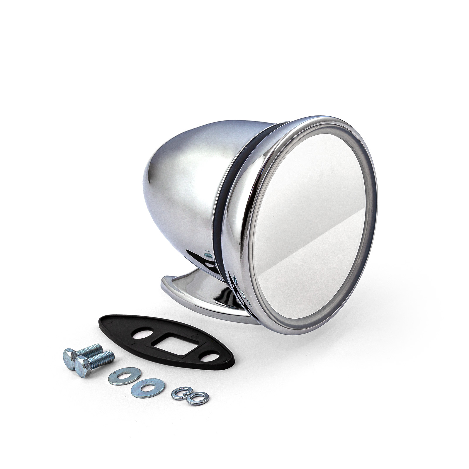 Universal 4" Classic Gt Racing Bullet Style Rear View Mirror Only (Two