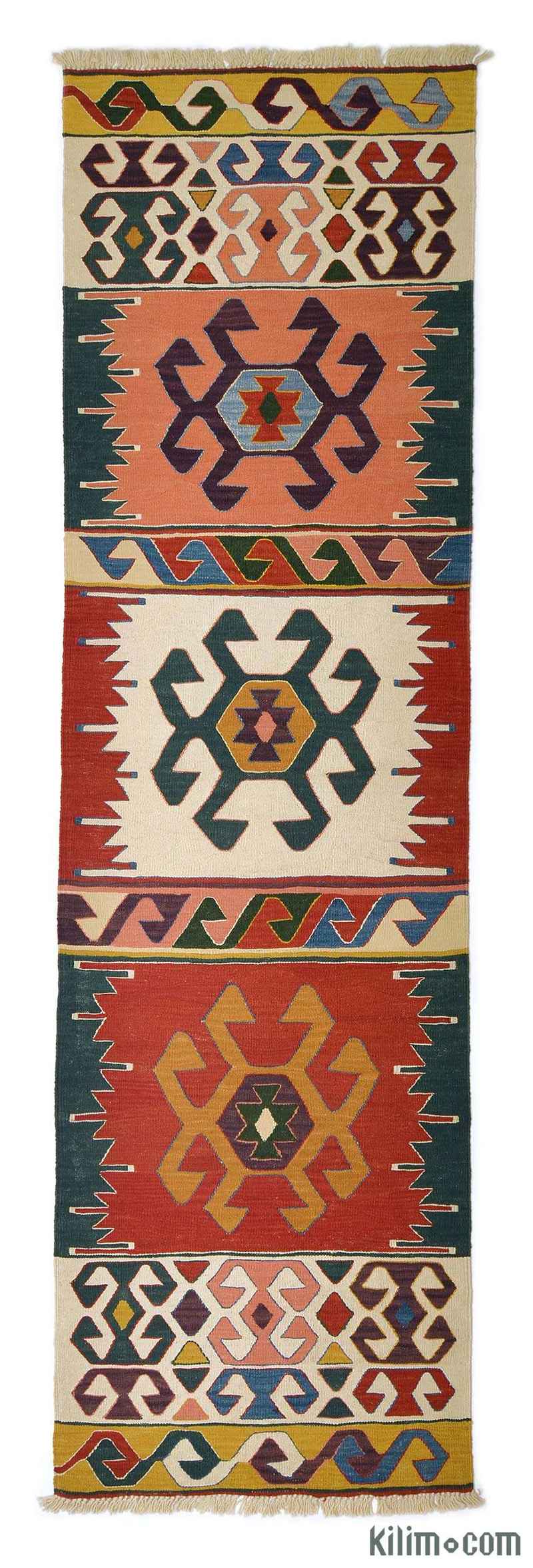 K0005707 Multicolor New Turkish Kilim Runner