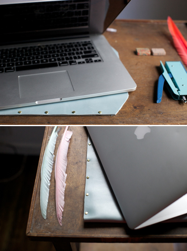 Leather Laptop Case DIY