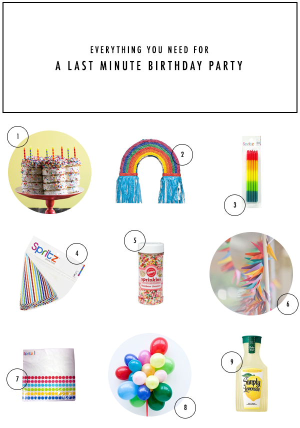 Last Minute Birthday Party