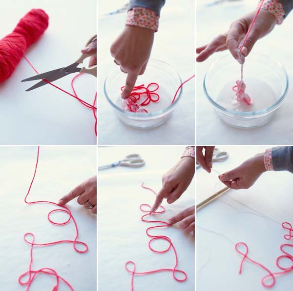 String Words WallHanging DIY