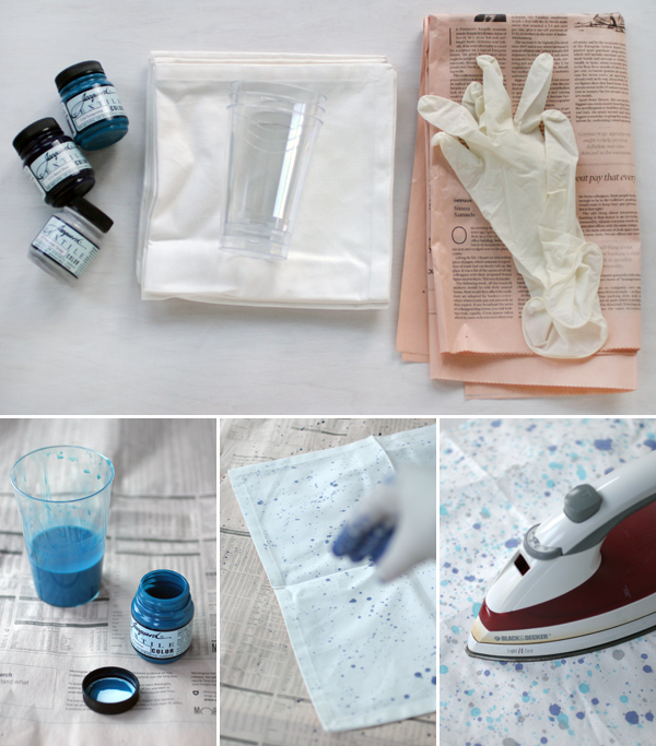 Splatter Painted Napkins