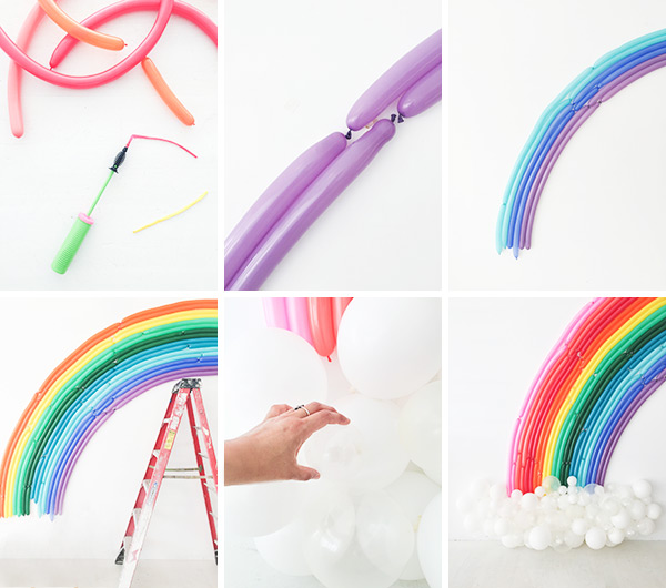 Rainbow Balloon Backdrop