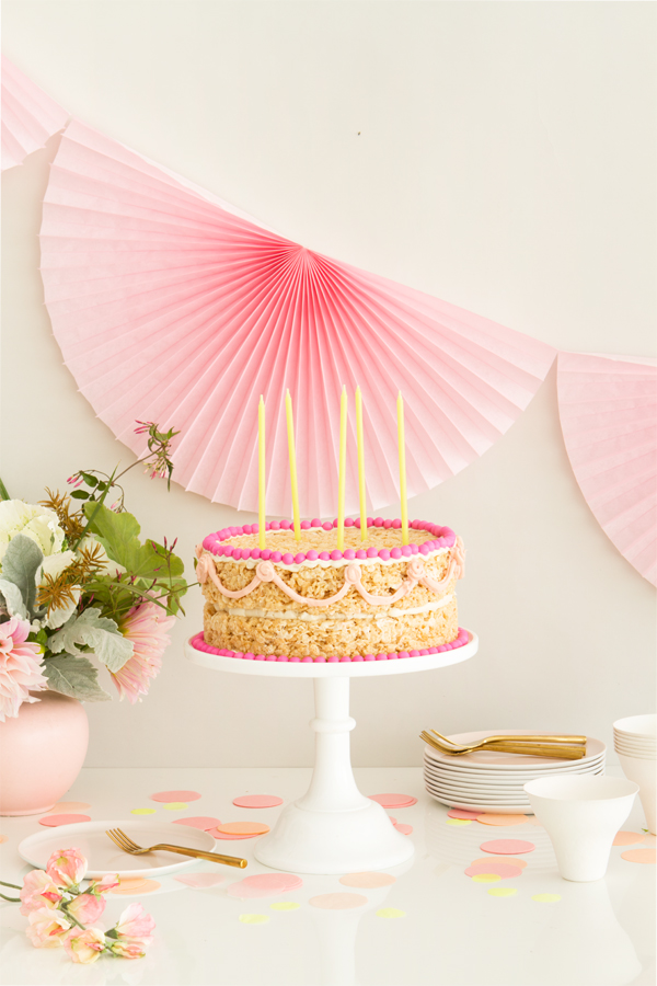 Rice Krispie Treat Cake