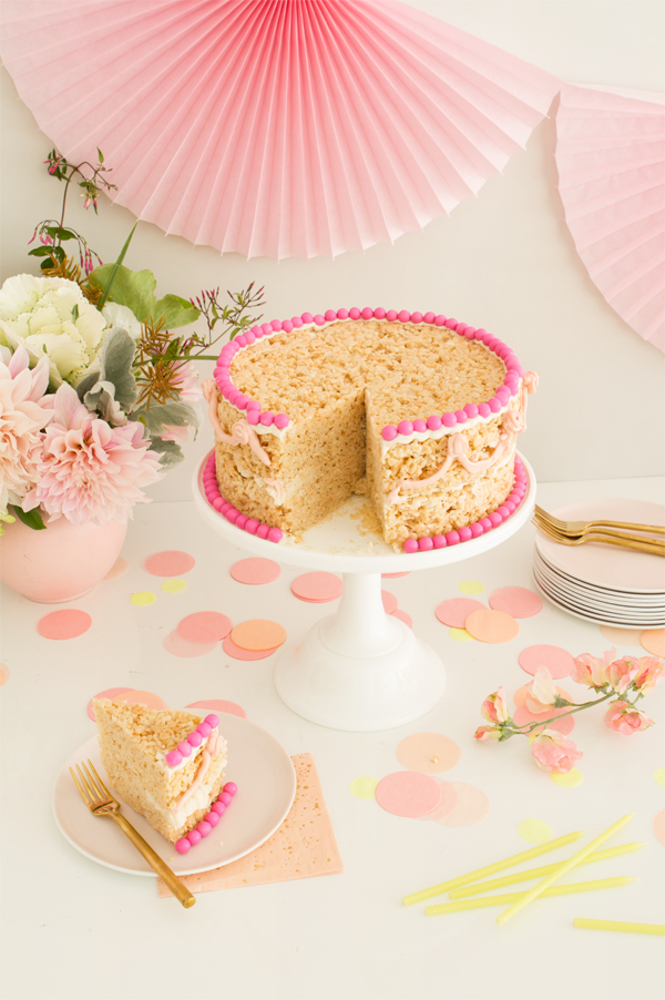 Rice Krispie Treat Cake