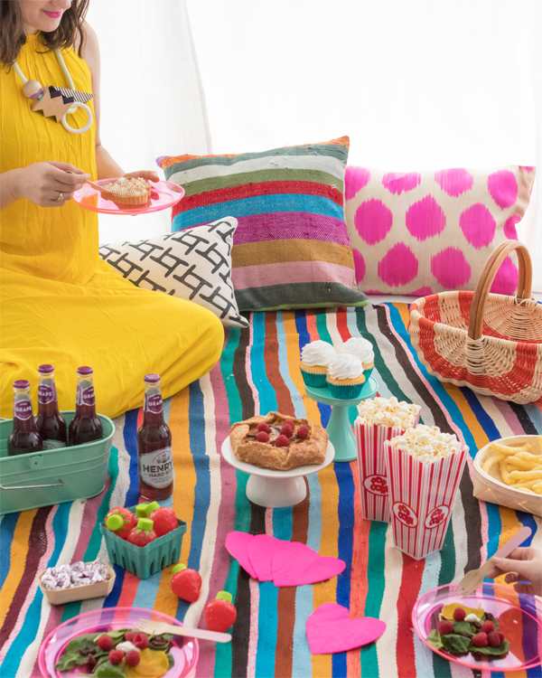 Colorful Indoor Picnic