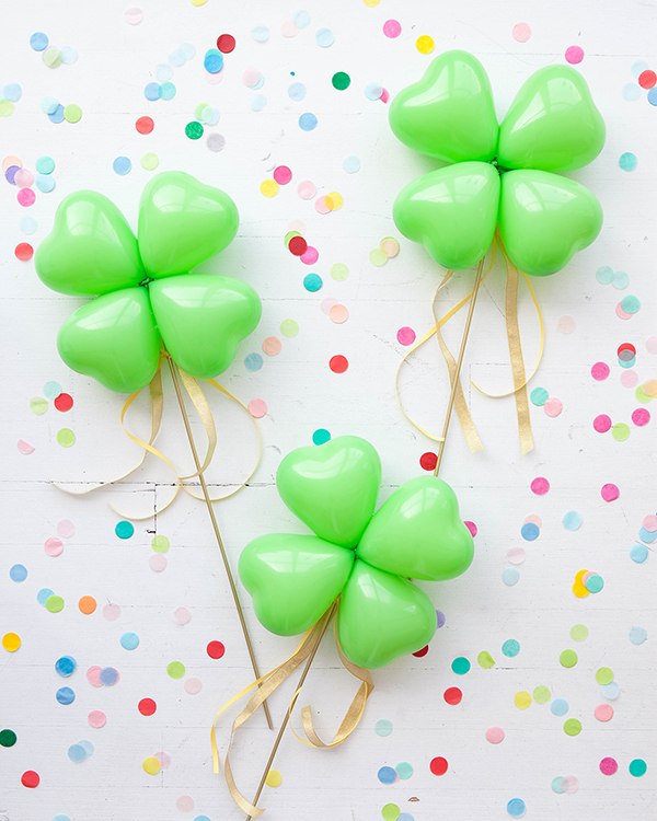 4Leaf Clover Balloon Sticks DIY