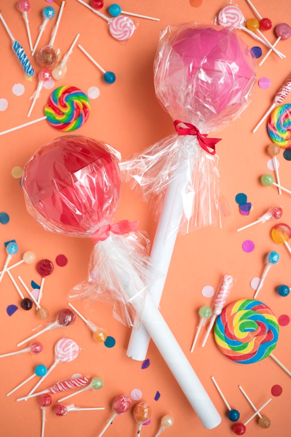 Giant Lollipop Favors DIY