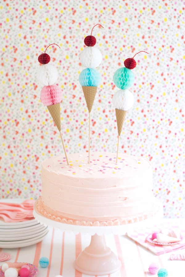 Ice Cream Cone Cake Topper LaptrinhX