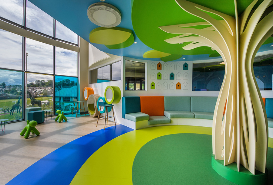 Colour psychology Forbo helps to lift the mood at children’s hospital