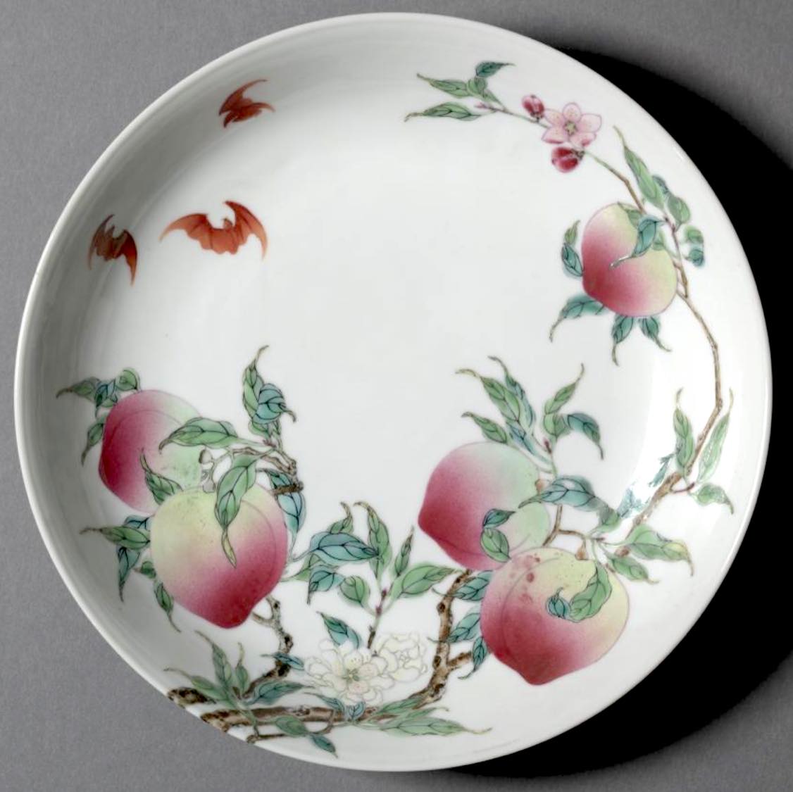 Solve Dish with Bats and Peaches 172335 China, Jiangxi province