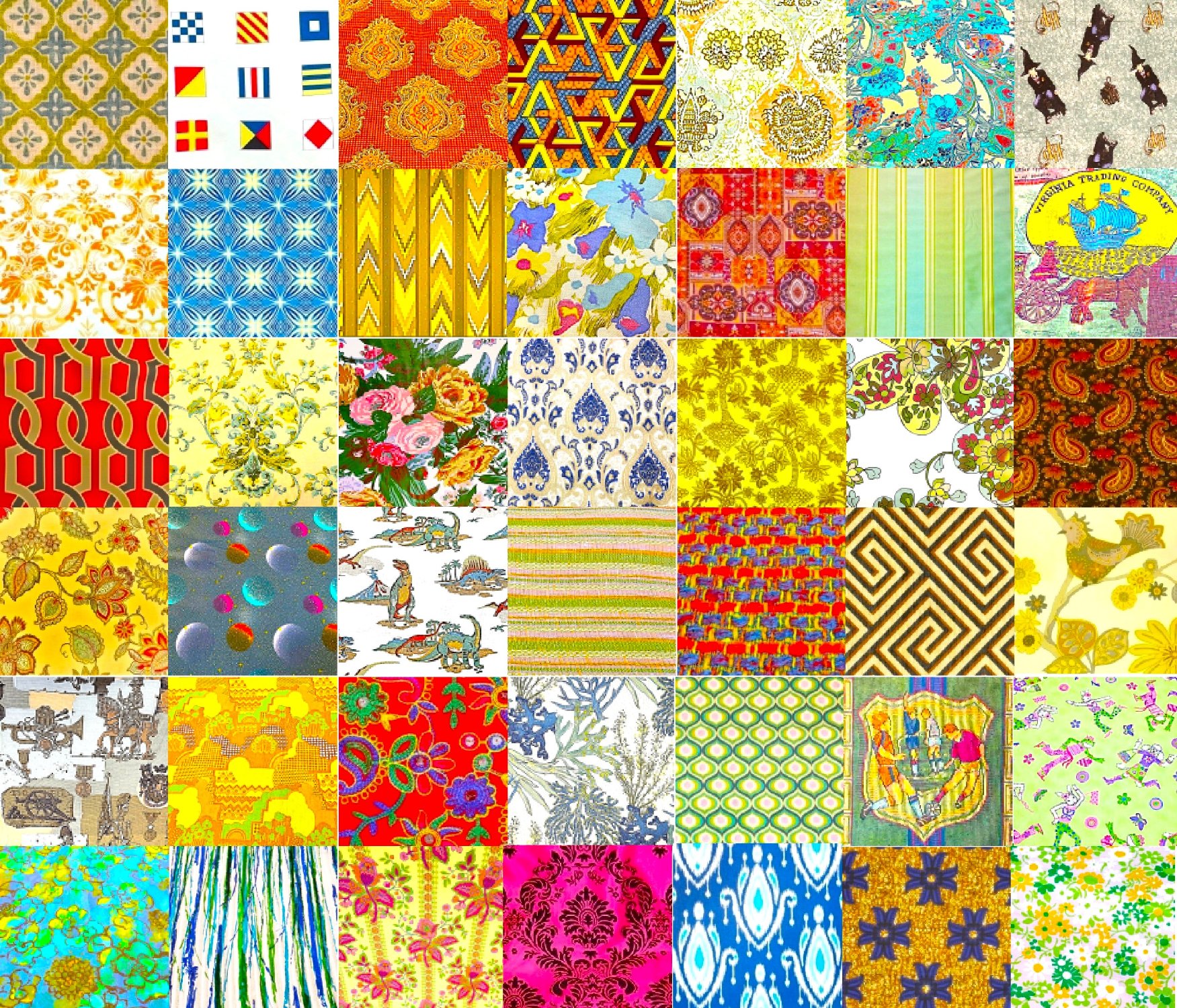 Solve PATCHWORK DRAPERY FABRICS 9 jigsaw puzzle online with 378 pieces