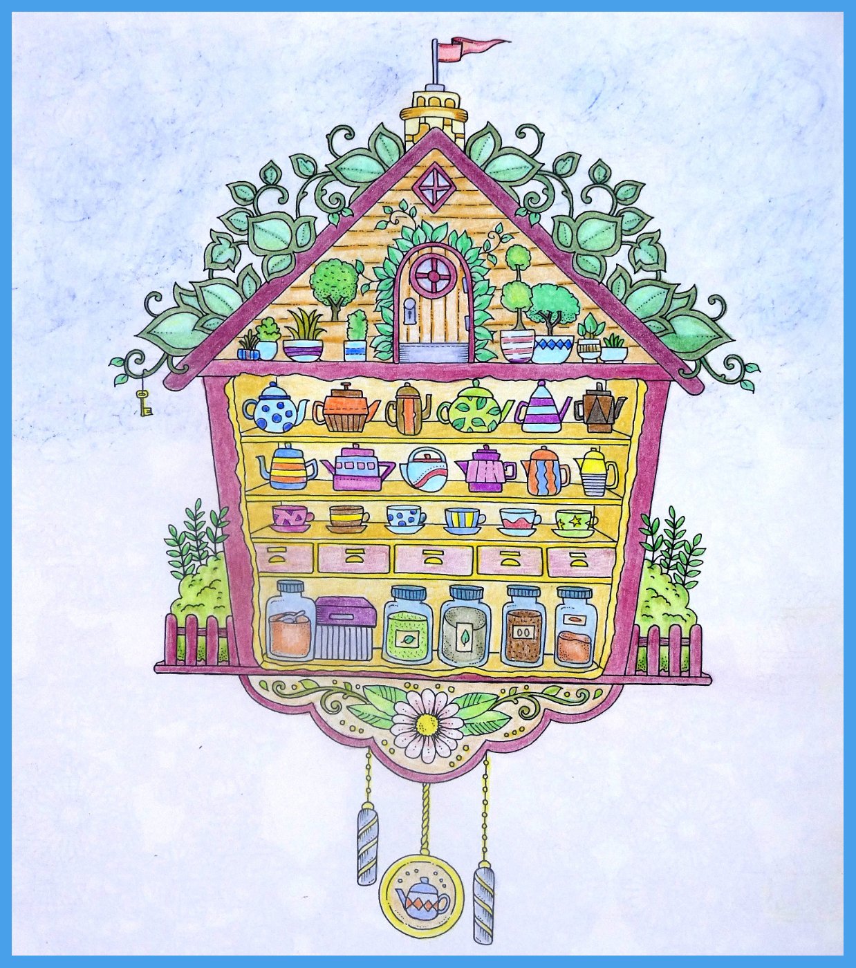 Solve Self colored drawings, from the book by Johanna Basford. jigsaw