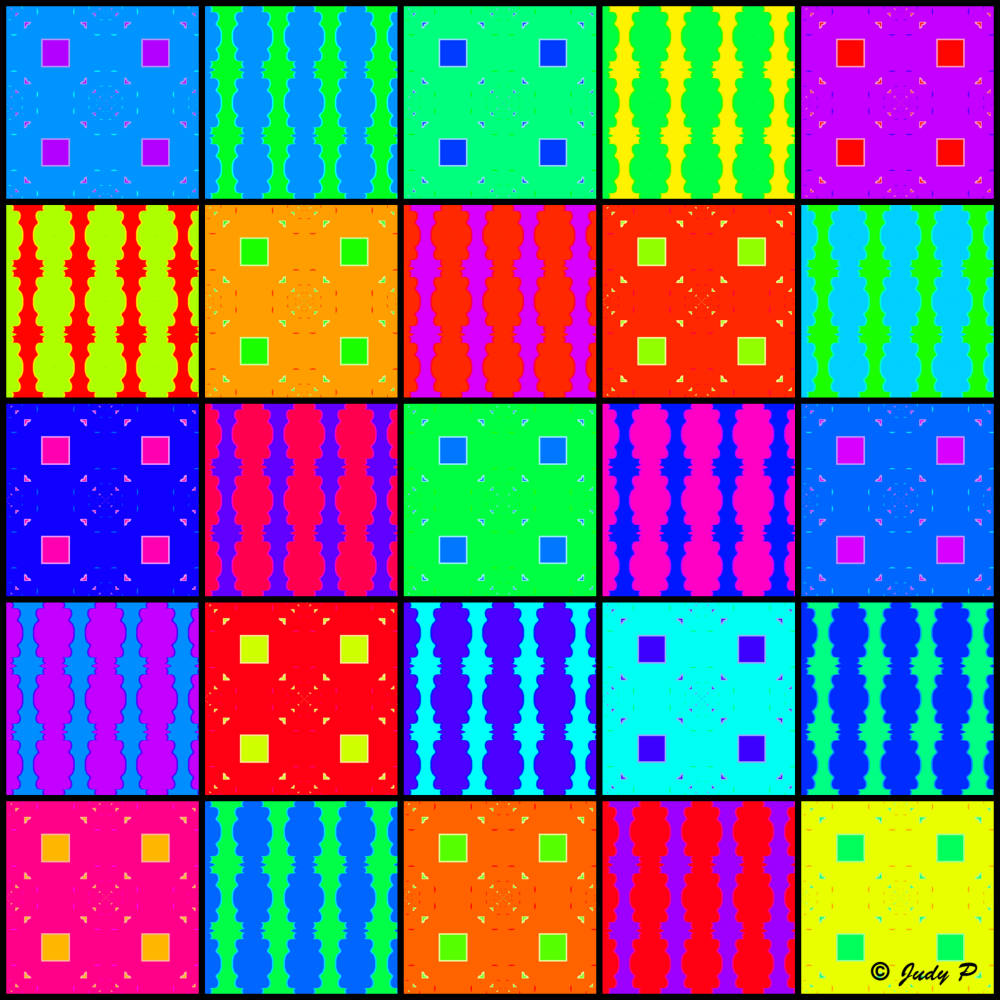 Jigsaw Puzzle 5 X 5 Spindles and Boxes (S) 100 pieces Jigidi