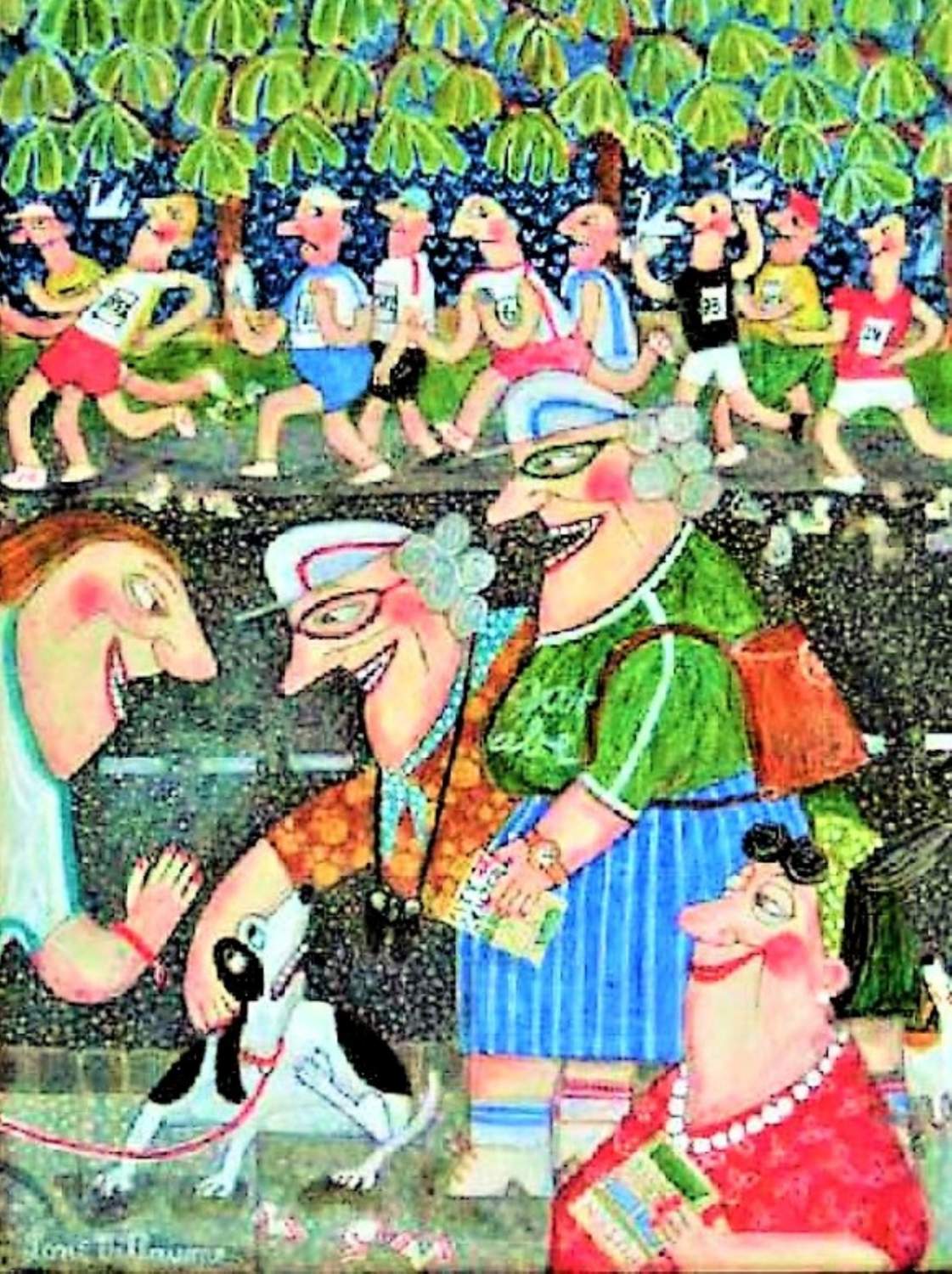 Solve At the Marathon jigsaw puzzle online with 300 pieces