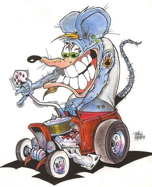 Solve rat fink jigsaw puzzle online with 80 pieces