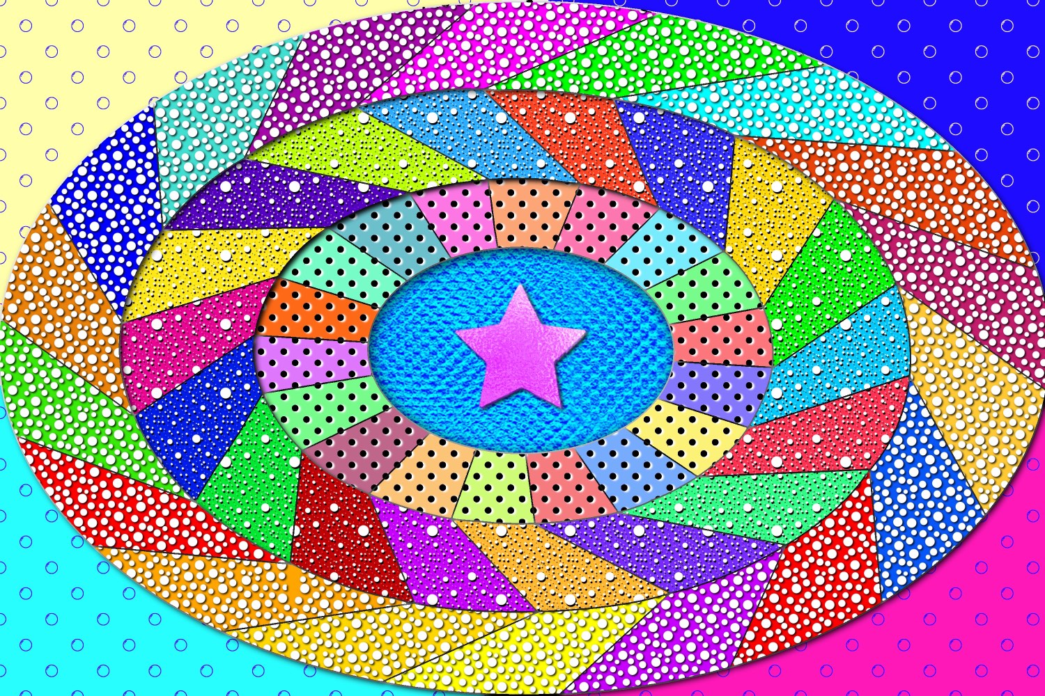 Solve A doozy of a dotty puzzle! jigsaw puzzle online with 15 pieces