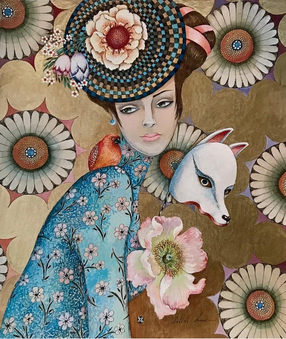 Jigsaw Puzzle 56 pieces Lena Subota Artwork 'Foxy Lady' Jigidi