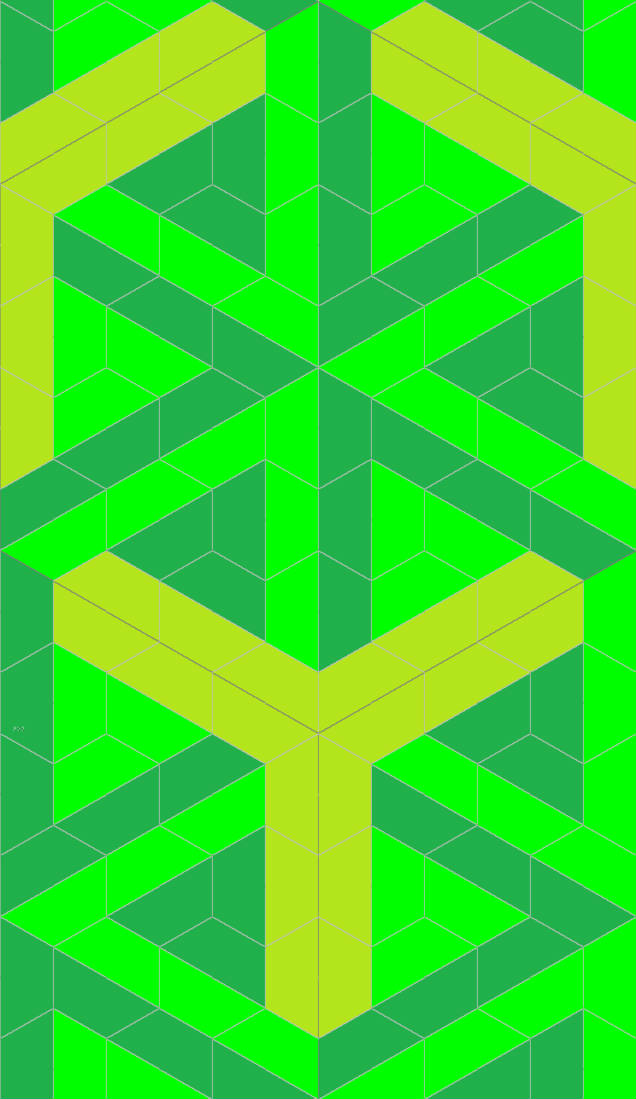 Solve Trapagram075.2 Green Hexagon Spokes jigsaw puzzle online with