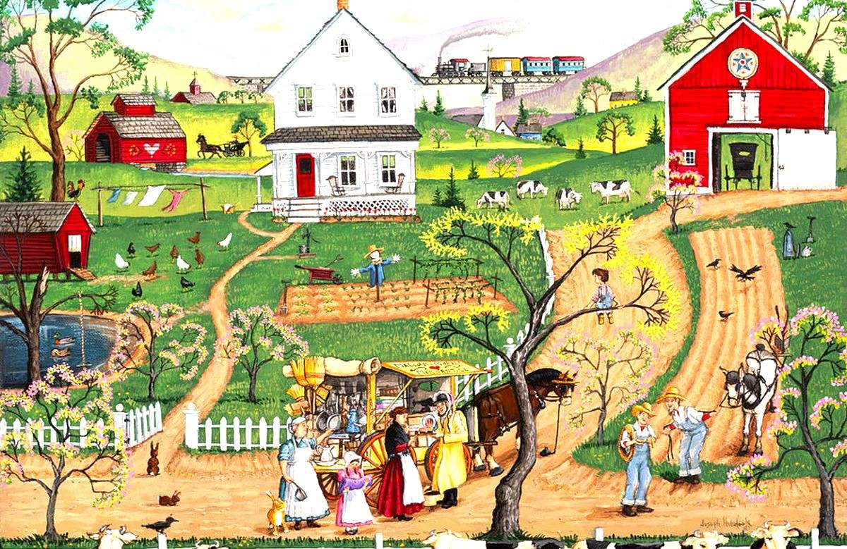 Solve The Peddler jigsaw puzzle online with 198 pieces