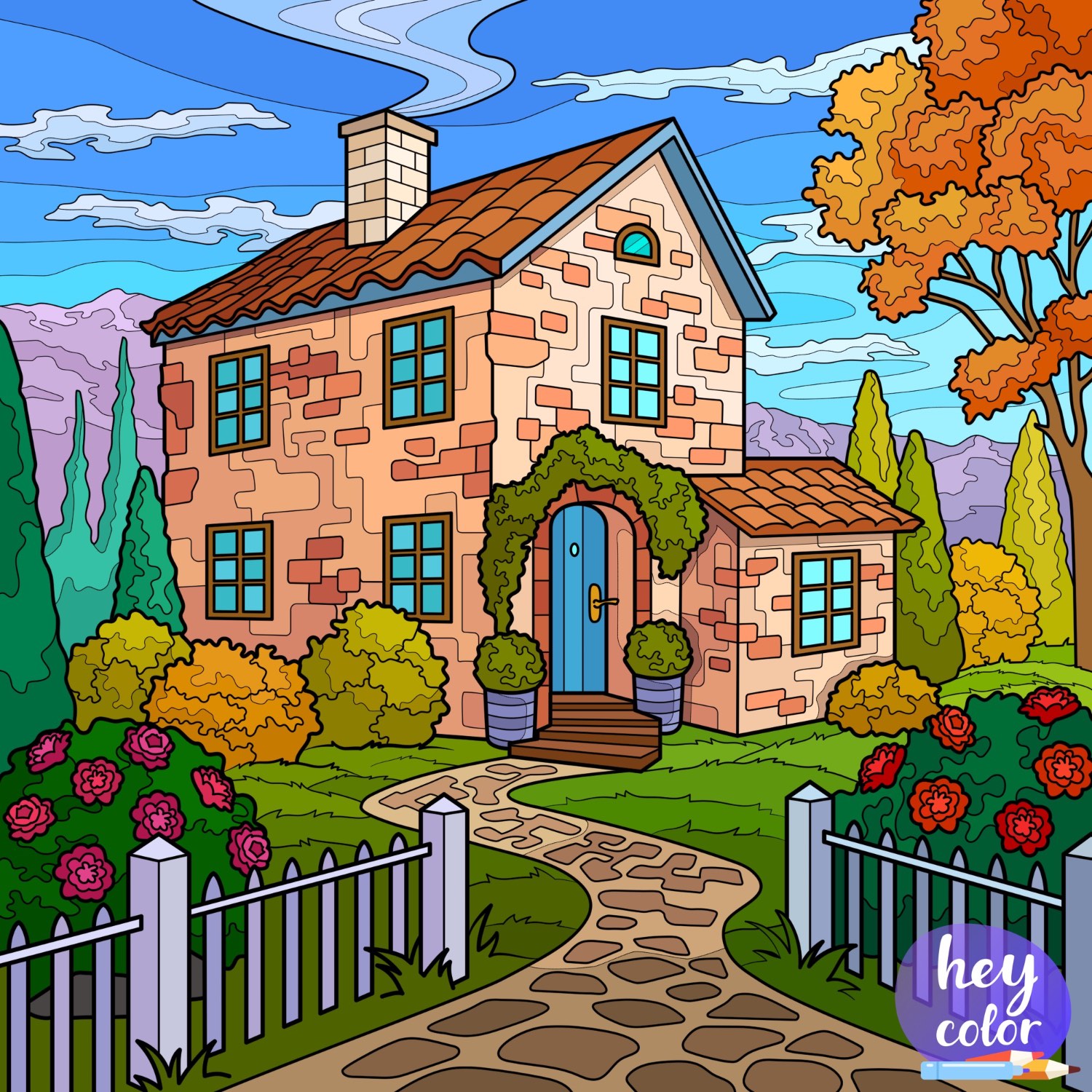 Solve Country House jigsaw puzzle online with 256 pieces