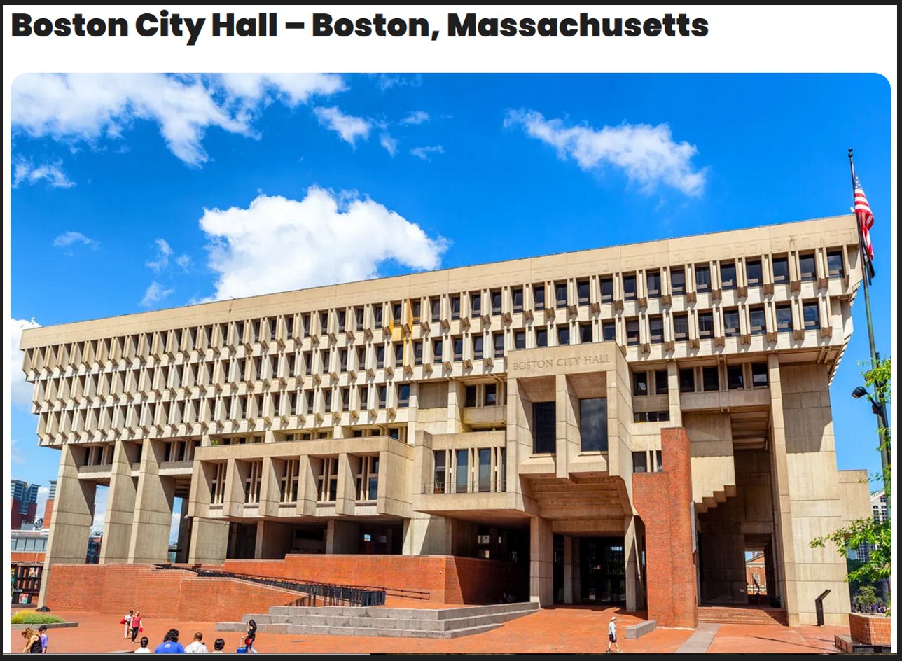 Solve MASSACHUSETTSCITYHALLBOSTON jigsaw puzzle online with 63 pieces