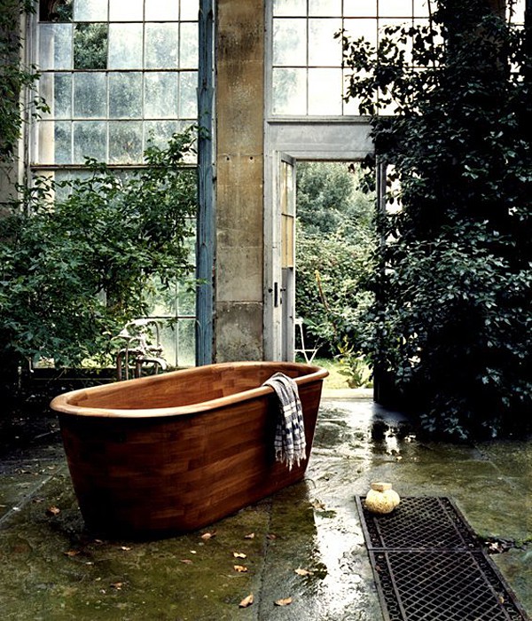 Teak Bath handcrafted Teak bathtub
