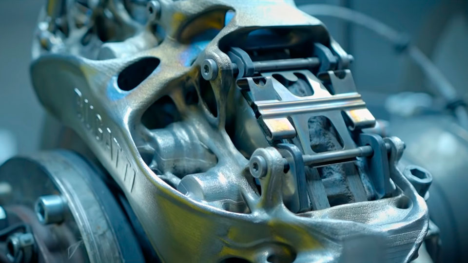 Bugatti’s 3D Printed Brake Caliper Get Tested, Endured