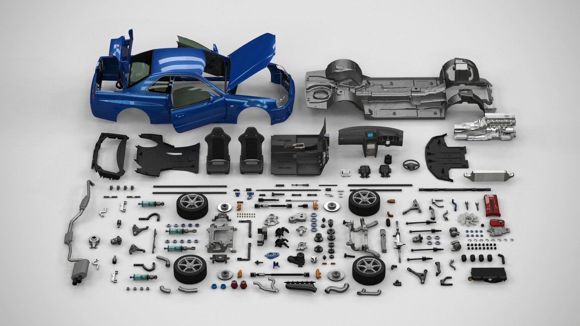 Capo GTR Nissan SkyLine GT-R R34 Unboxing Building, 55% OFF