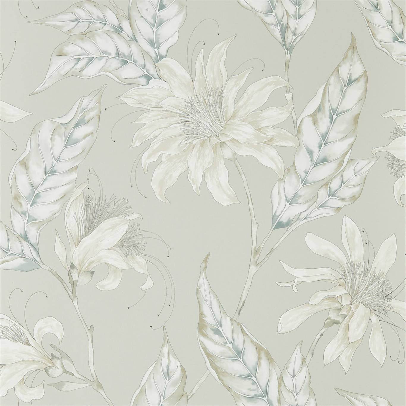 Ananda Platinum wallpaper Mirador Wallpapers Harlequin