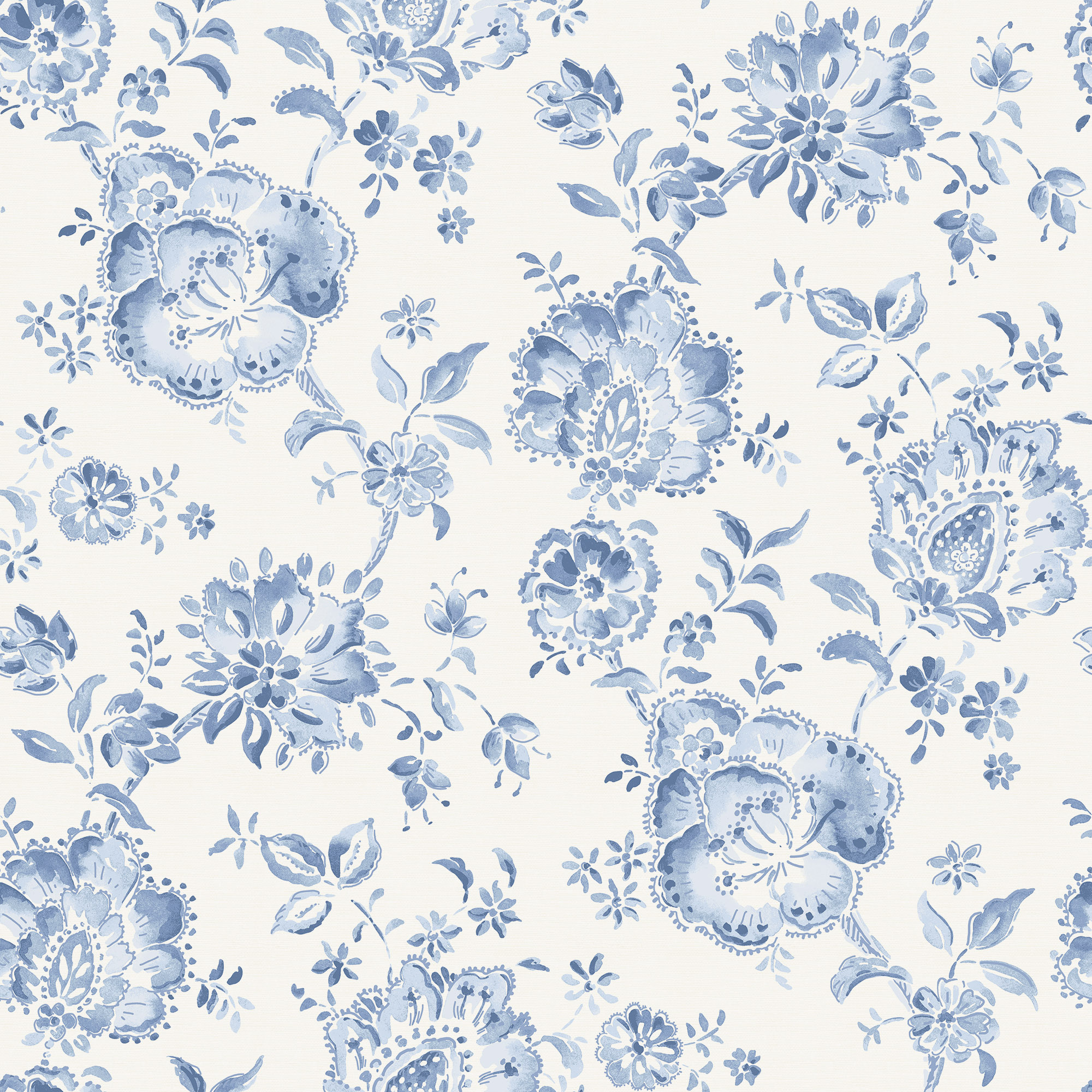 Elise French Blue fabric Mapperton Jacqueline Milton