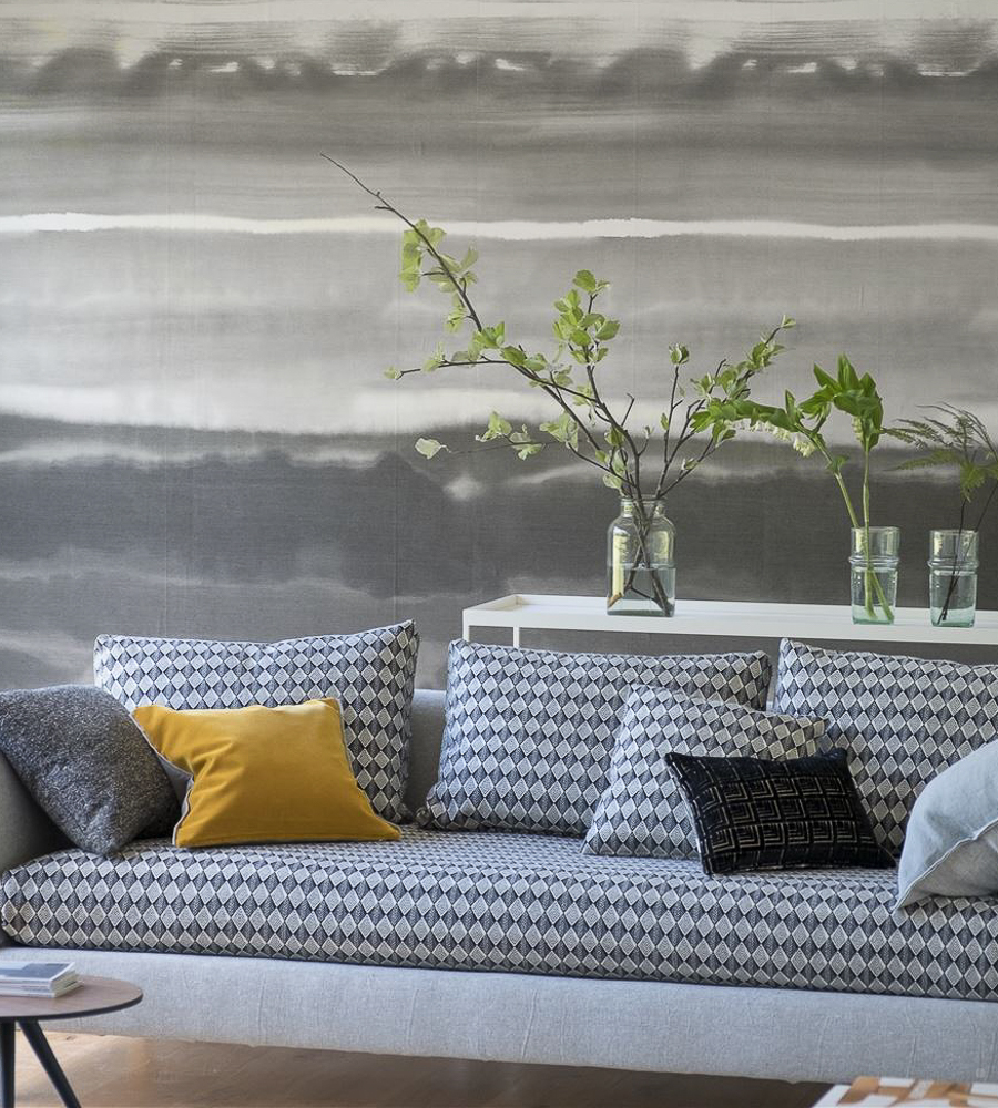 Ukiyoe Graphite wallpaper Casablanca Textured Wallpapers