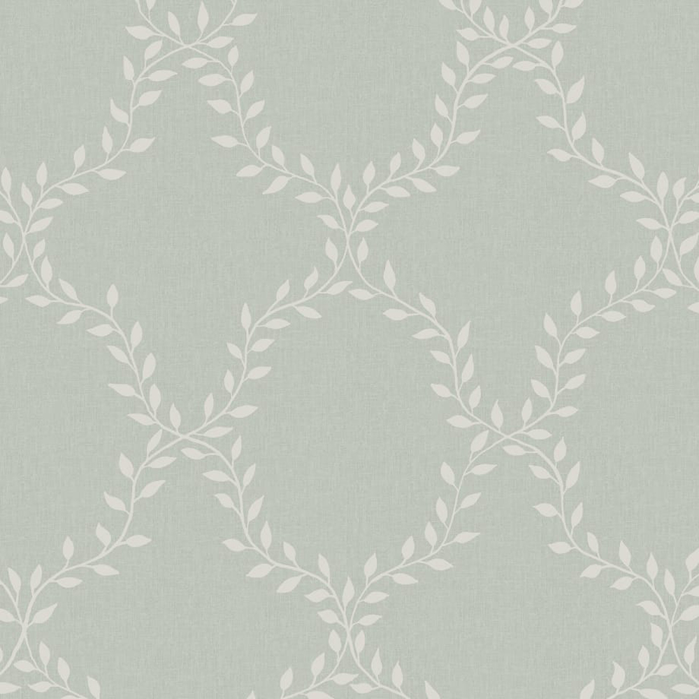 Wilma Sage Green wallpaper Tidlosa Sandberg