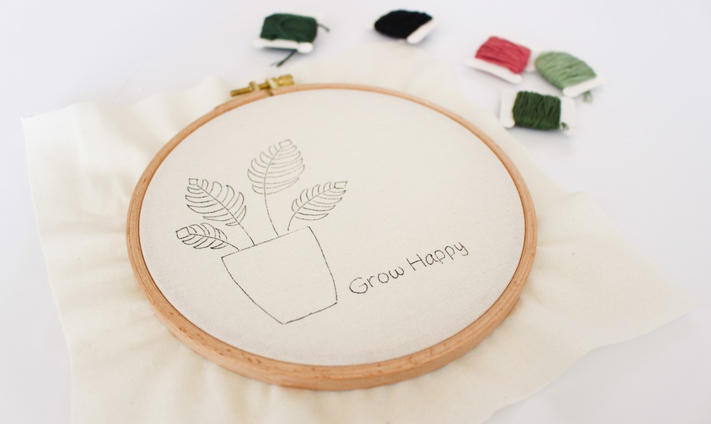 This Embroidery Project Is Sprouting Good Vibes Craftsy This Embroidery Project Is Sprouting Good Vibes Craftsy