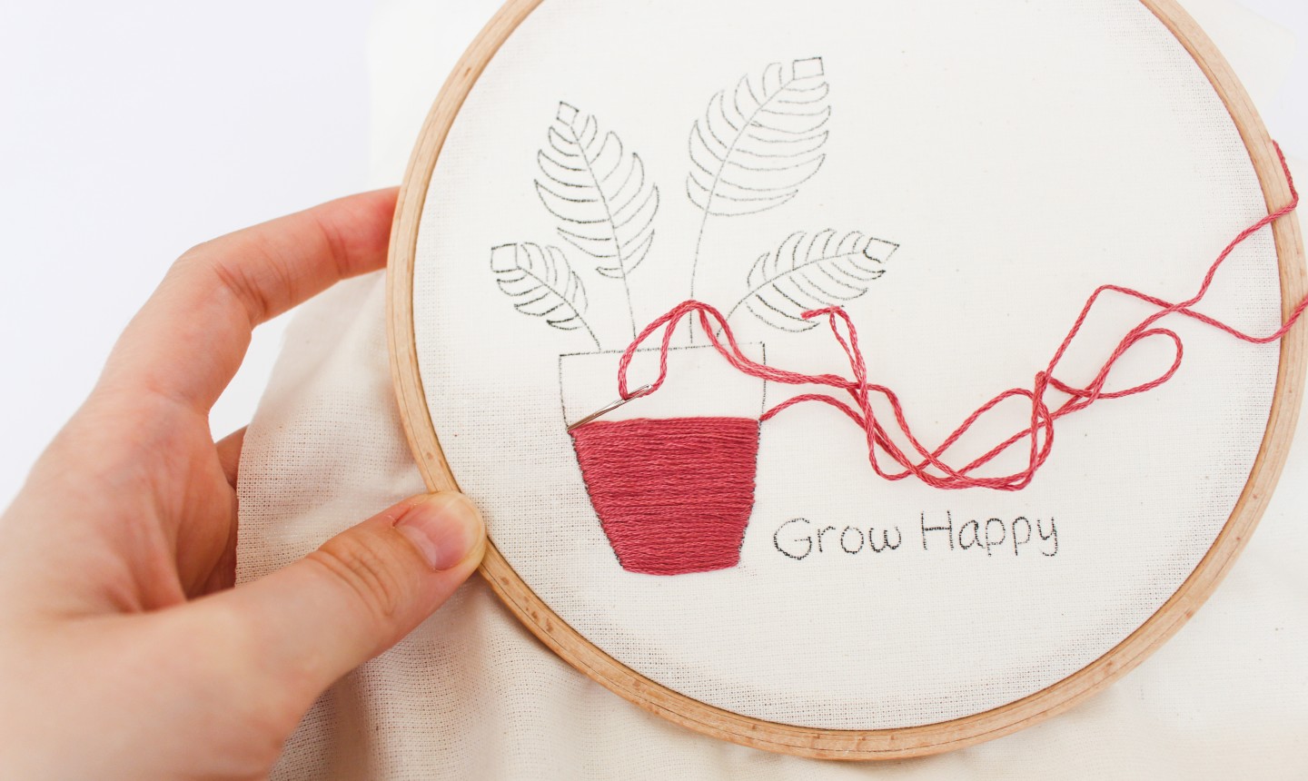 This Embroidery Project Is Sprouting Good Vibes Craftsy This Embroidery Project Is Sprouting Good Vibes Craftsy
