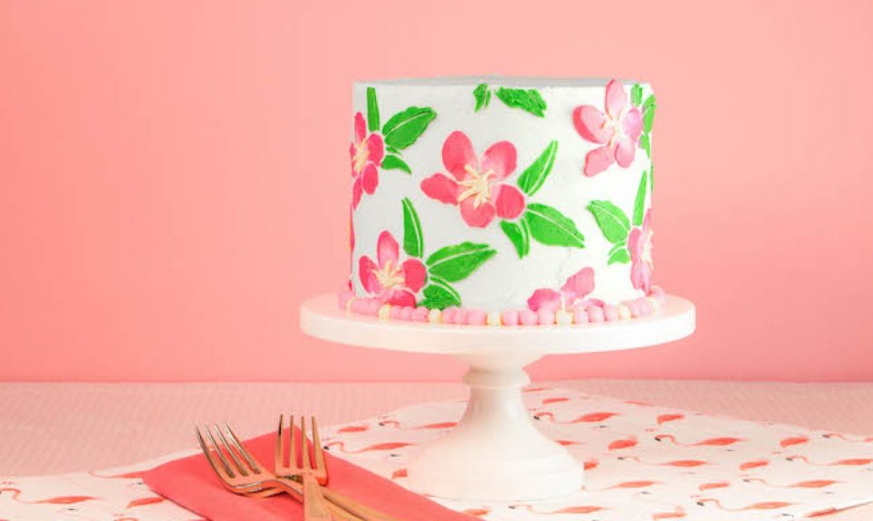 Stencil Buttercream How to Create Patterned Cakes Craftsy