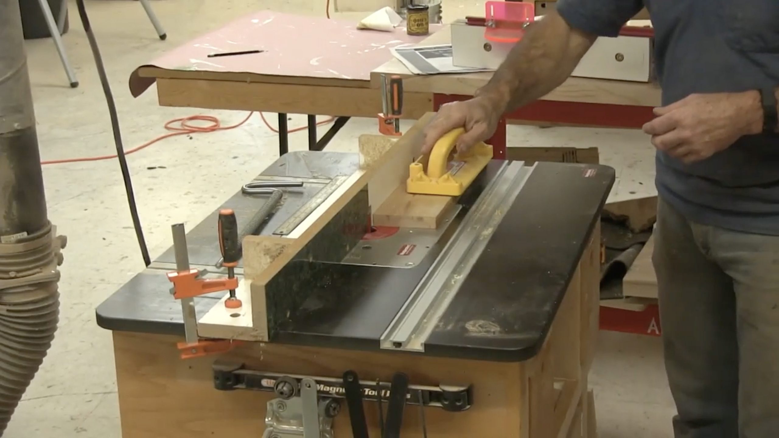 WWGOA GOLD LIVE Edge Jointing on a Router Table WoodWorkers Guild of America