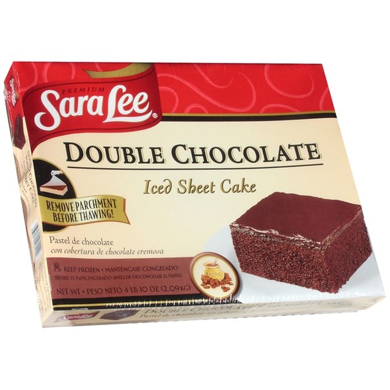 Sara Lee Double Chocolate Iced Sheet Cake (74 oz) Instacart